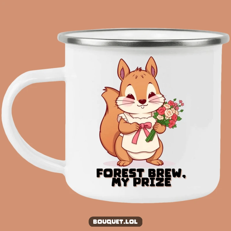 Funny Squirrel Florist Camping Mug: Detail-Oriented Outdoors, Perfect Funny Gift